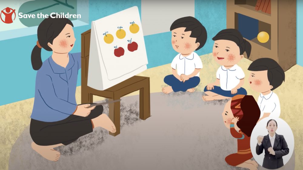 Video animation for Save the Children